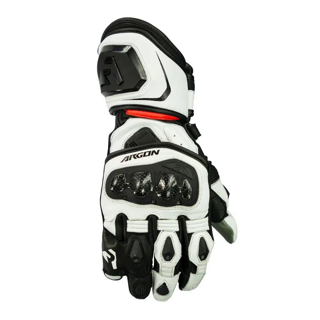 Argon Mission Gloves Stealth White/Red