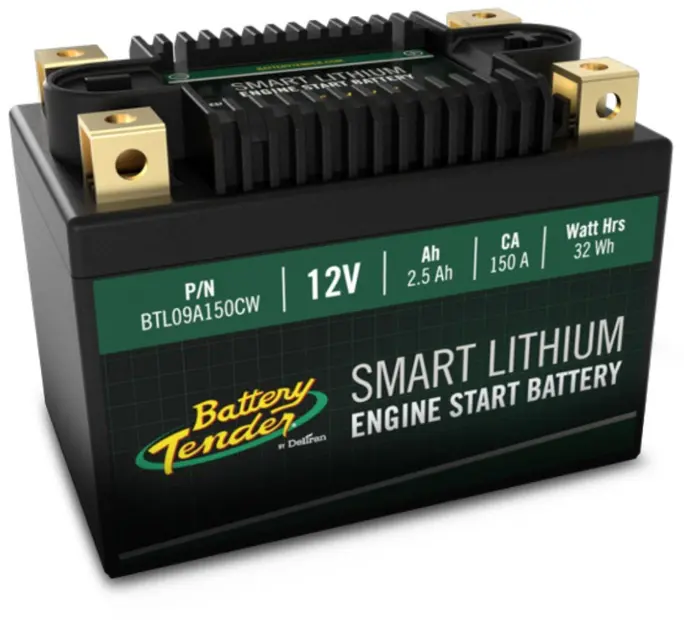 DELTRAN LITHIUM BATTERY WITH BMS 12V 8.0Ah 480CCA L176xW87xH130 mm
