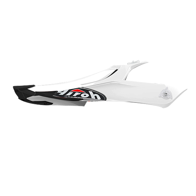 *Peak Only Terminator White Gloss Helmet MX Airoh [A] - Image 1