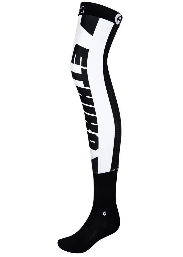 Ethika The Pits White Moto Socks Black