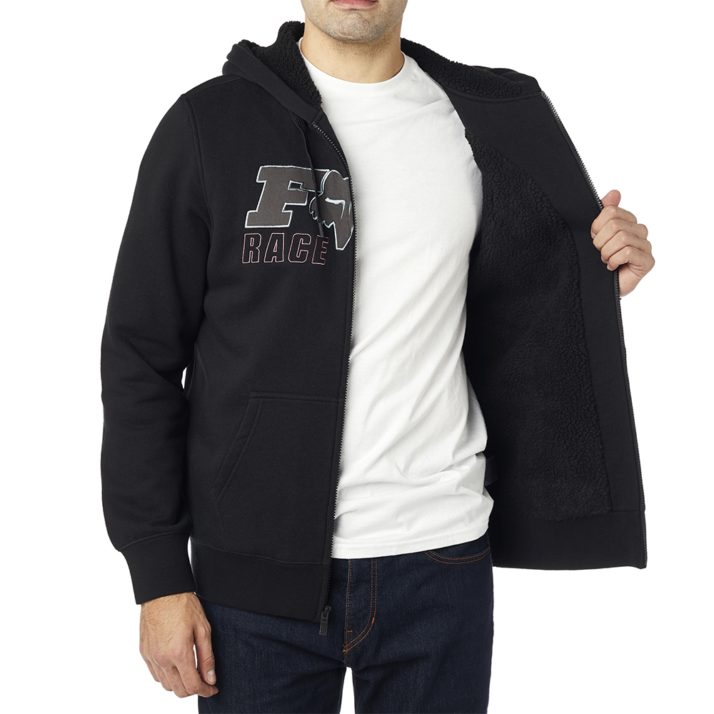 Zip Hoodie Fox Race Team Sherpa Black - Image 2