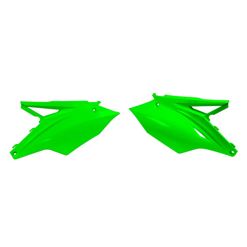 SIDEPANEL RTECH KX250F 17-20 KX450F 16-18 FLURO GREEN - Image 1