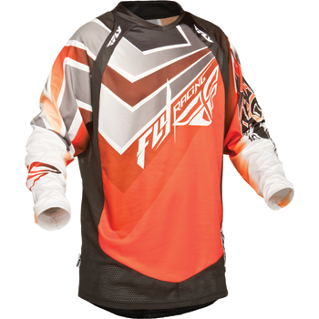 Motocross Jersey Fly 2014 Youth Evolution "Vertigo" Orange/Grey/Black - Image 1