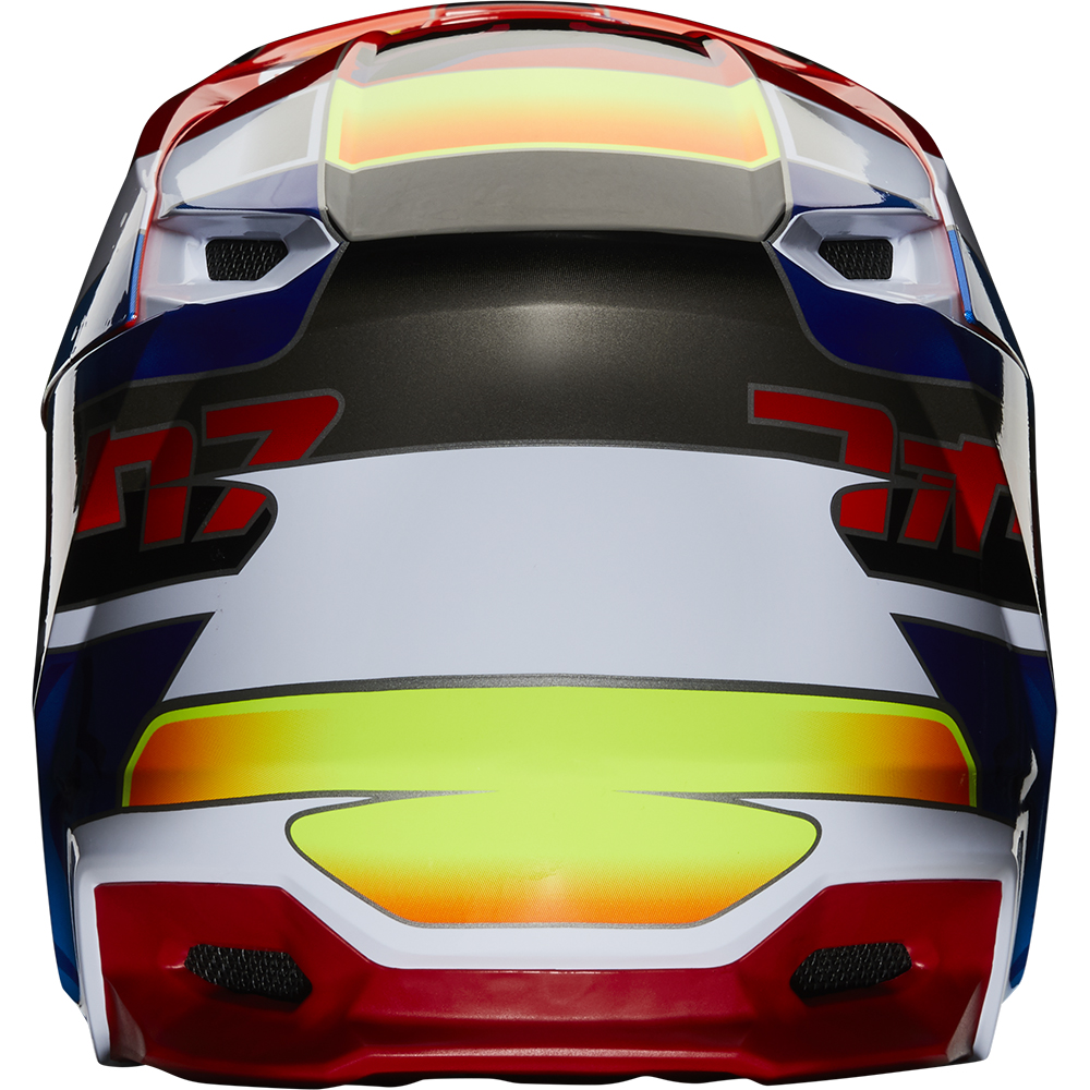 Motocross Helmet Fox V1 Yorr Youth Blue/Red - Image 4