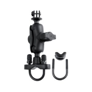 Ram H-Bar U-Bolt Double Ball Mount With Action Camera Adapater - Image 1