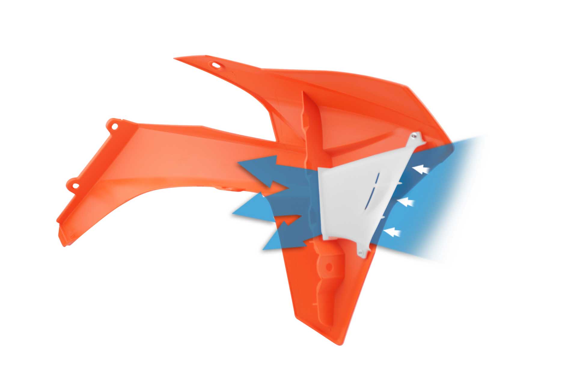 PF RAD SHROUD ORG KTM 11-12 AL - Image 2