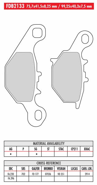 FERODO BRAKE BPADS 312ST - Image 109
