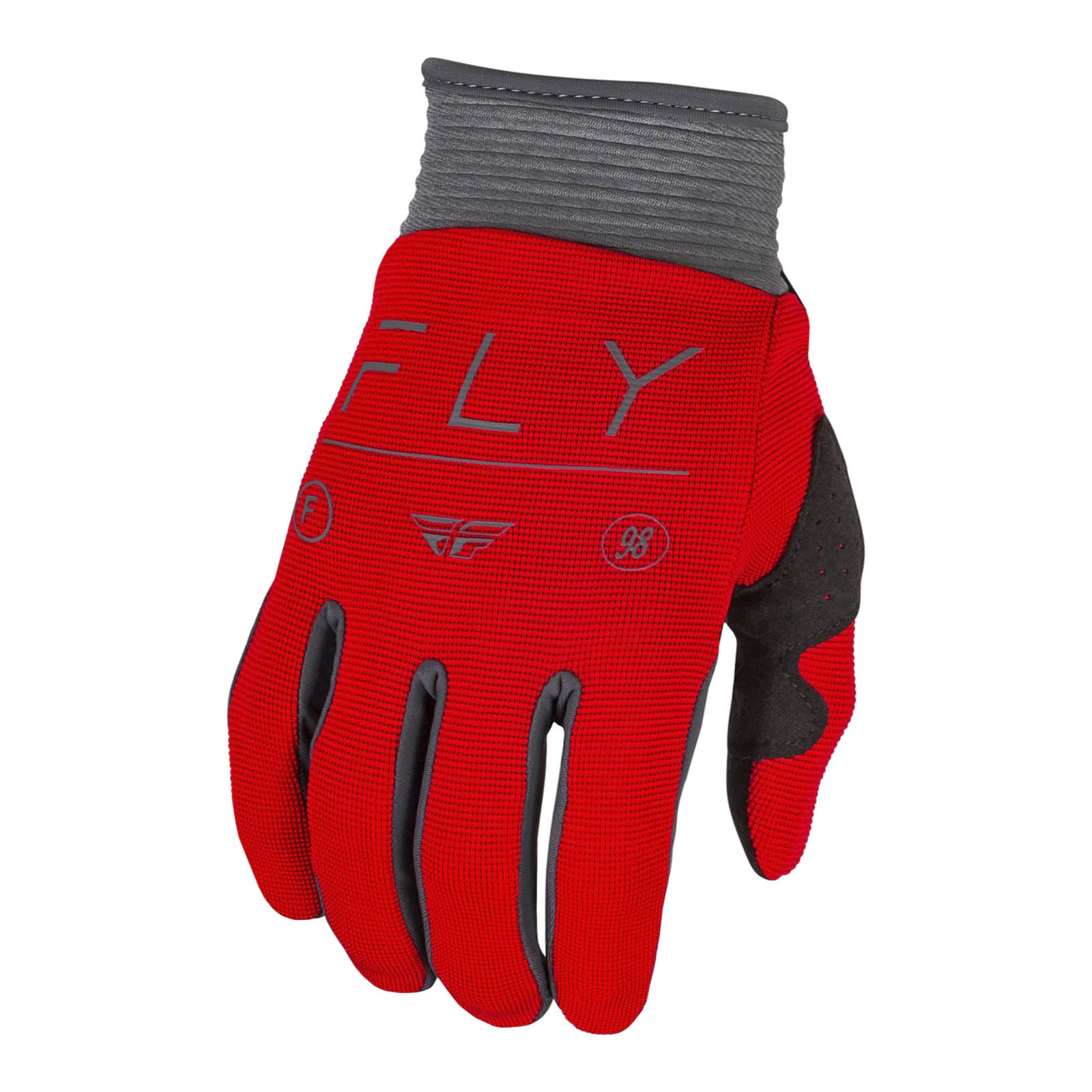 FLY Racing F-16 Motocross Gloves  Red / Charcoal / White - Image 1