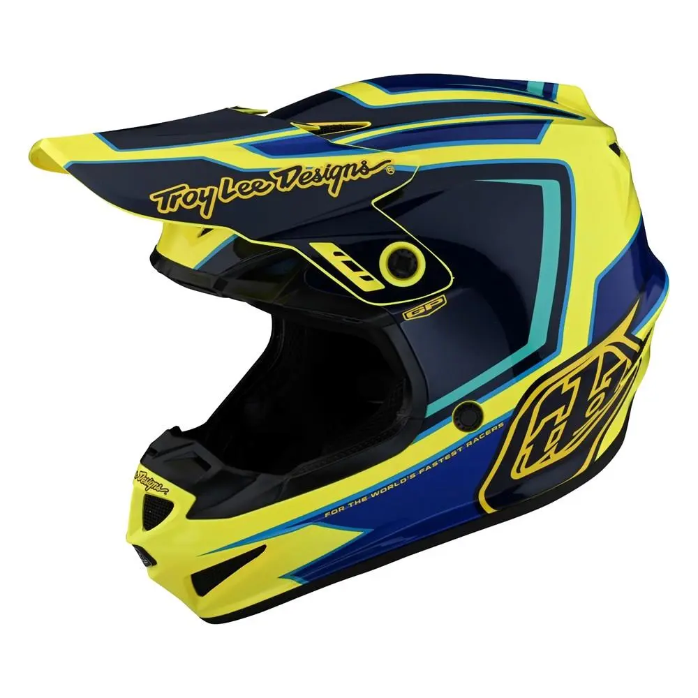 Troy Lee Designs GP RITN Motocross Helmet Yellow