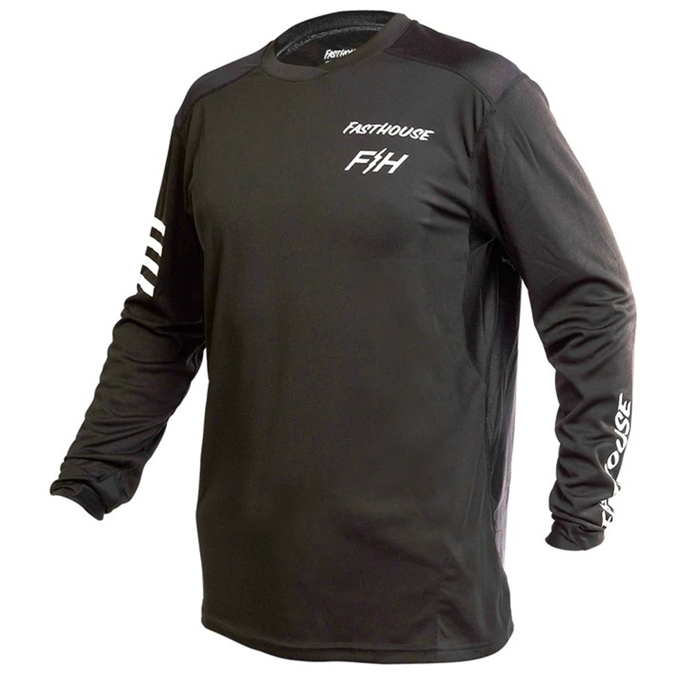 Fasthouse Alloy Rally Long Sleeve Jersey Black - Image 1
