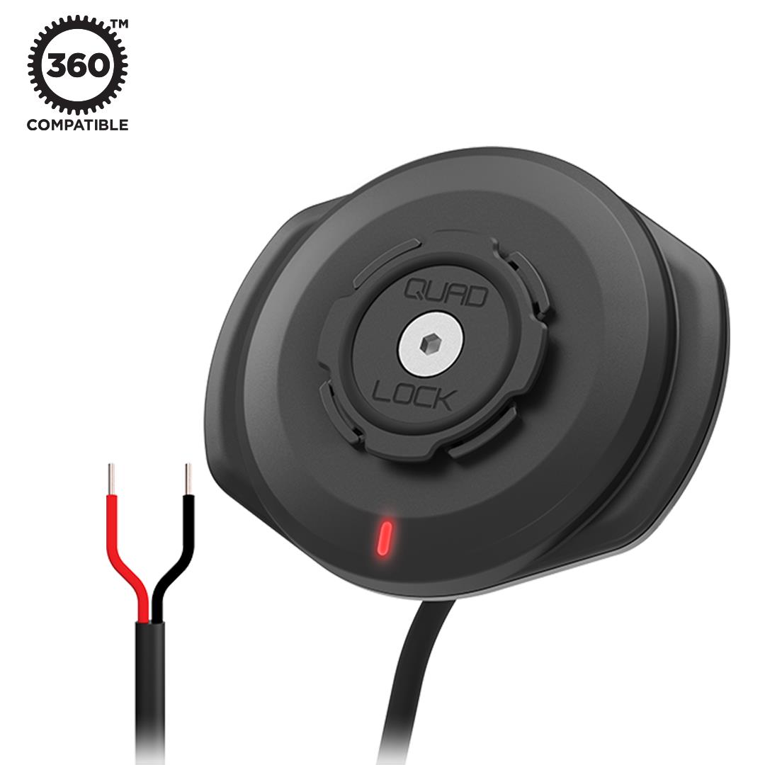 Quad Lock Weatherproof Wireless Charging Head 12V-24V - Image 1