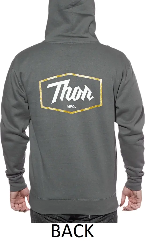 Hoody Thor Script Charcoal
