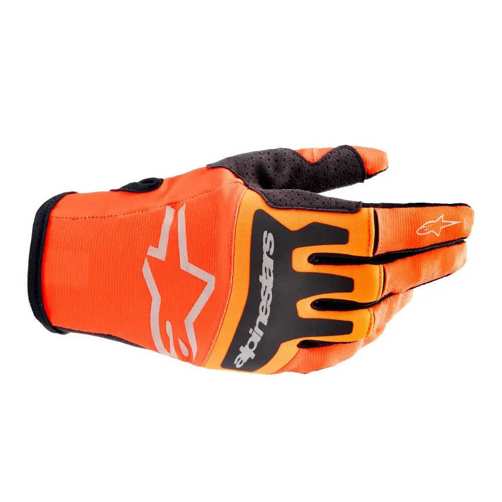 Alpinestars Techstar Motocross Gloves Hot Orange/Black