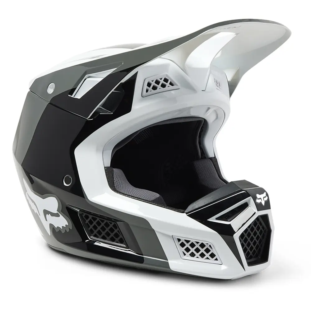 Fox V3 RS Efekt MIPS ECE Motocross Helmet Black/White