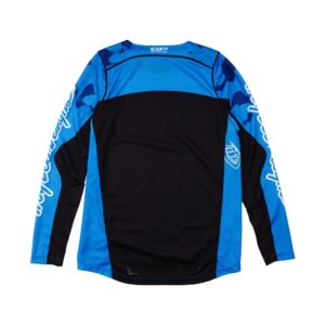 Troy Lee Designs GP Pro Blotted Motocross Jersey Youth Bright Blue - Image 2