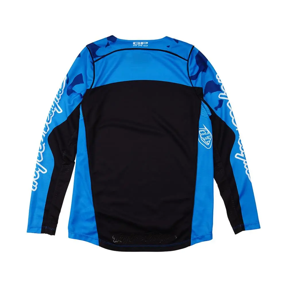 Troy Lee Designs GP Pro Blotted Motocross Jersey Youth Bright Blue