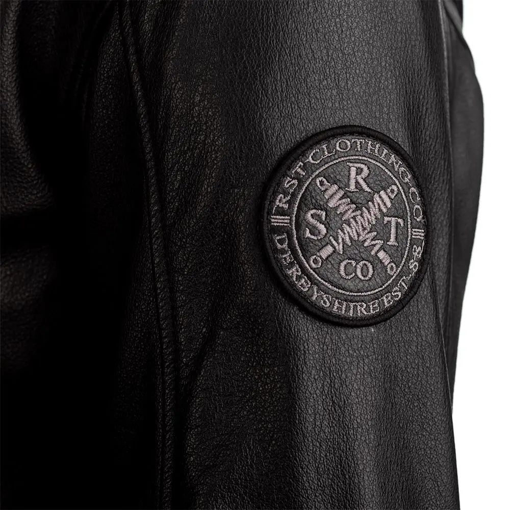 RST Matlock CE Leather Road Jacket Black
