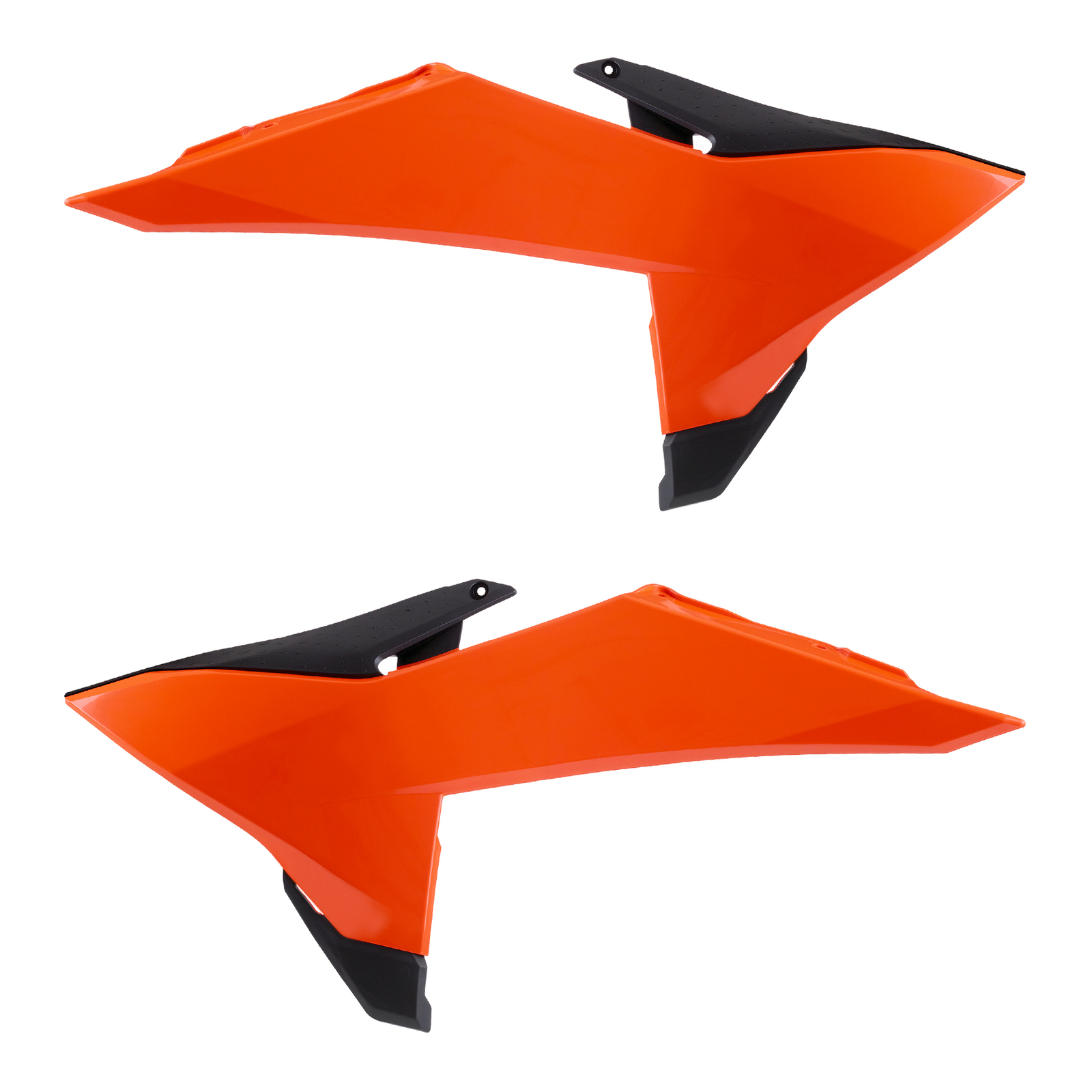 Polisport Radiator Scoops - KTM SX / SX-F / XC '25-On - OEM Orange / Black - Image 1