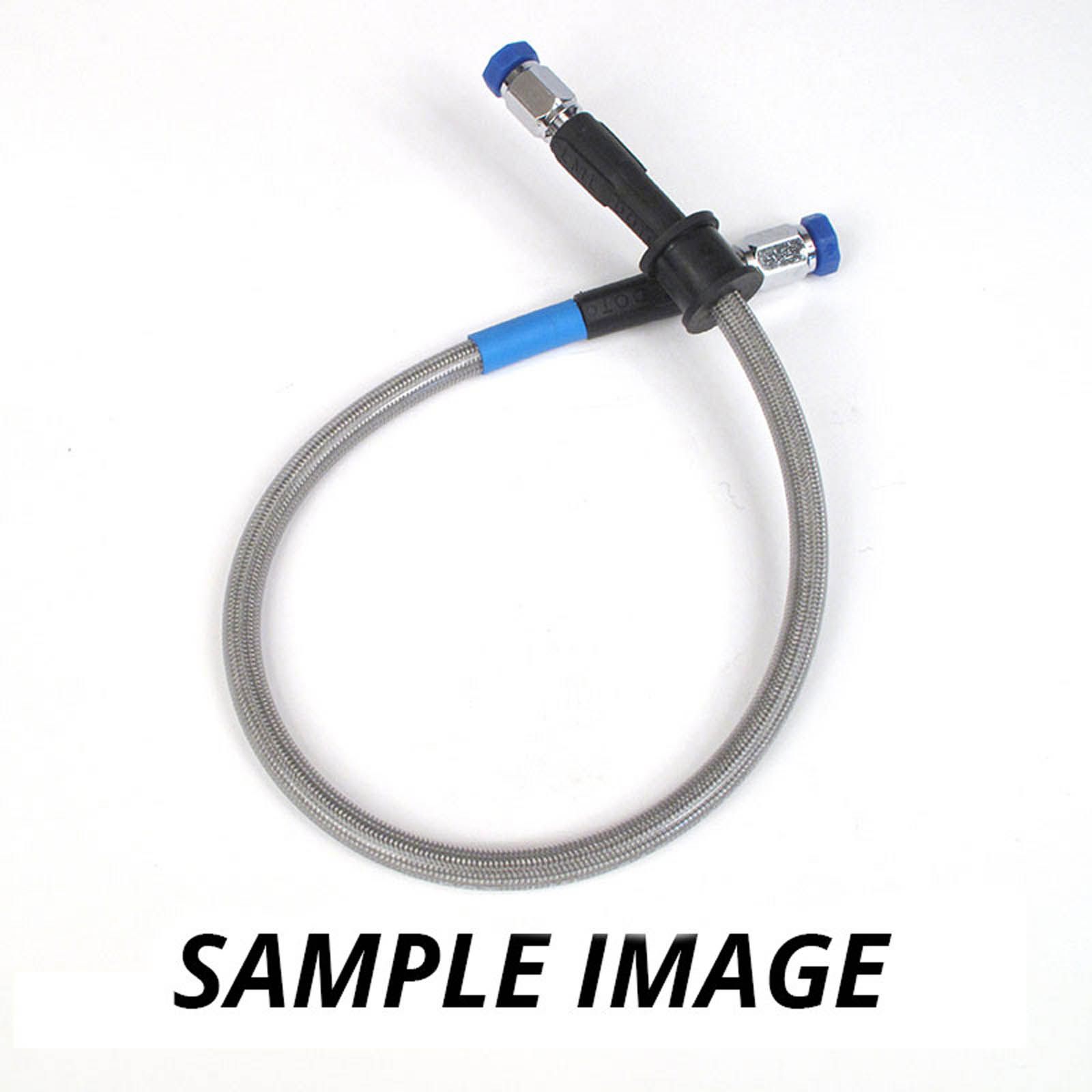 WHITES PREMADE BRAKE LINE 1150mm - CLR STEEL CHR - Image 1