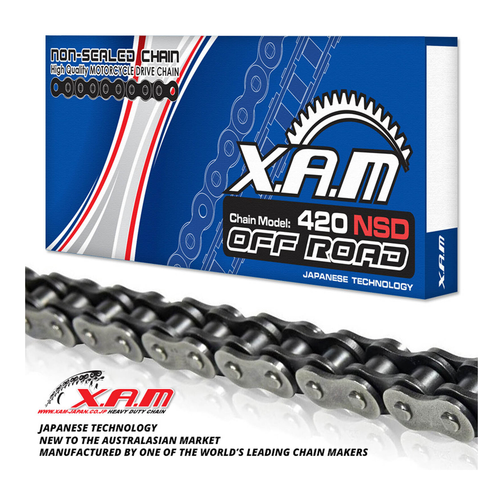 XAM 420NSD Non-Sealed Dirt Chain - 86 Links - Image 1