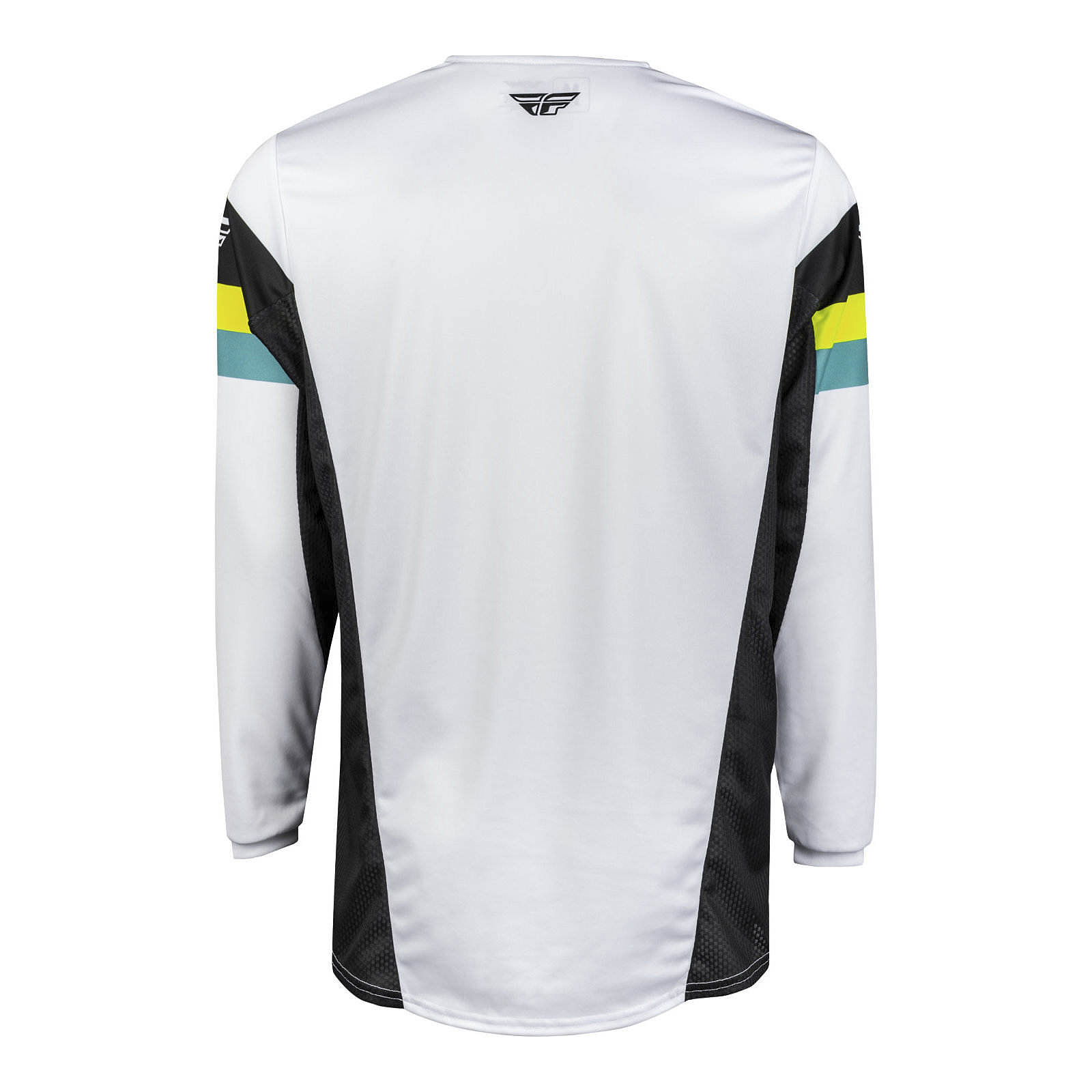 FLY Racing Kinetic Prix Motocross Jersey - White / Black / Hi-Vis - Image 2