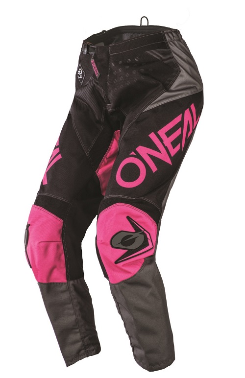 O'Neal Element Factory Ladies Black/Pink Motocross Pants - Image 1