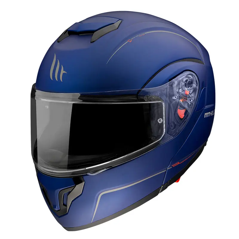 MT Atom SV Flip Front Helmet Matte Blue