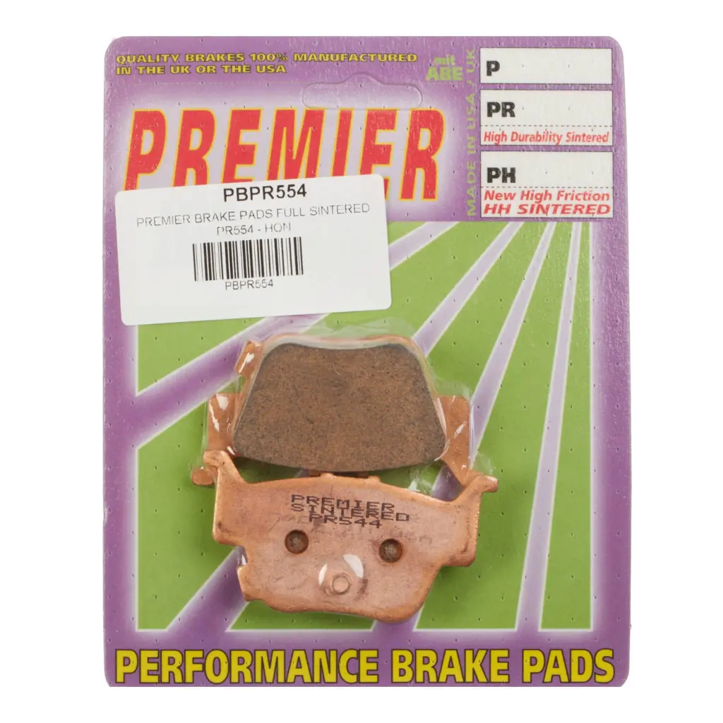 PREMIER BRAKE PADS FULL SINTERED PR554 - HON