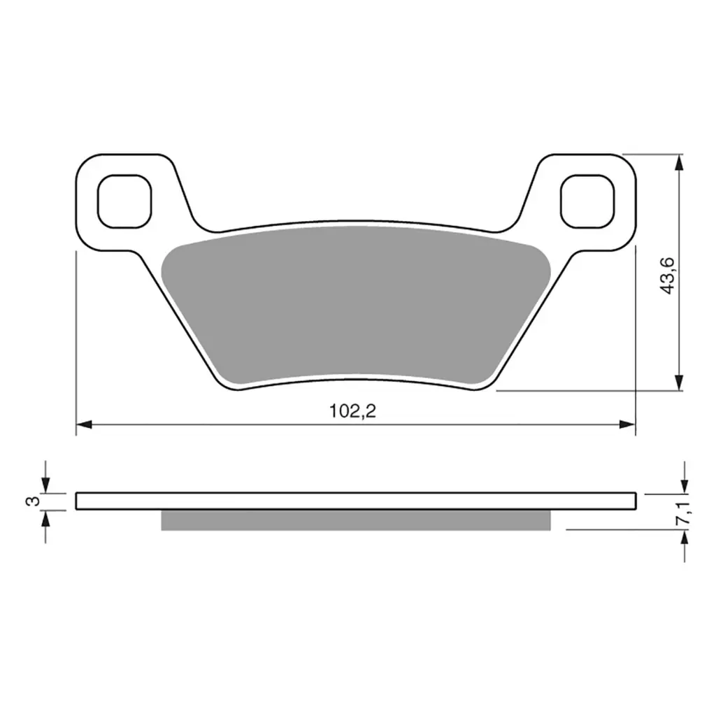 BRAKE PADS GOLDFREN OFFROAD RACING GF314 - K5