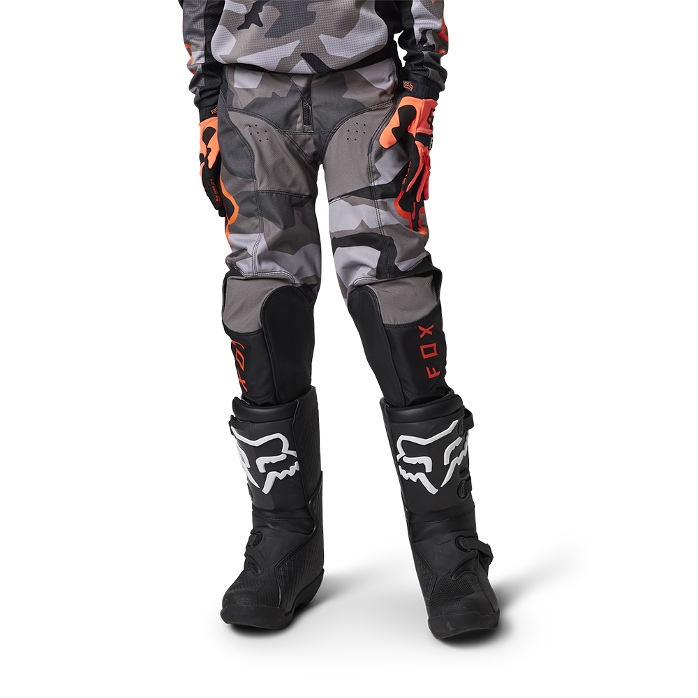 Fox 180 Bnkr Motocross Pants Youth Grey Camo - Image 1