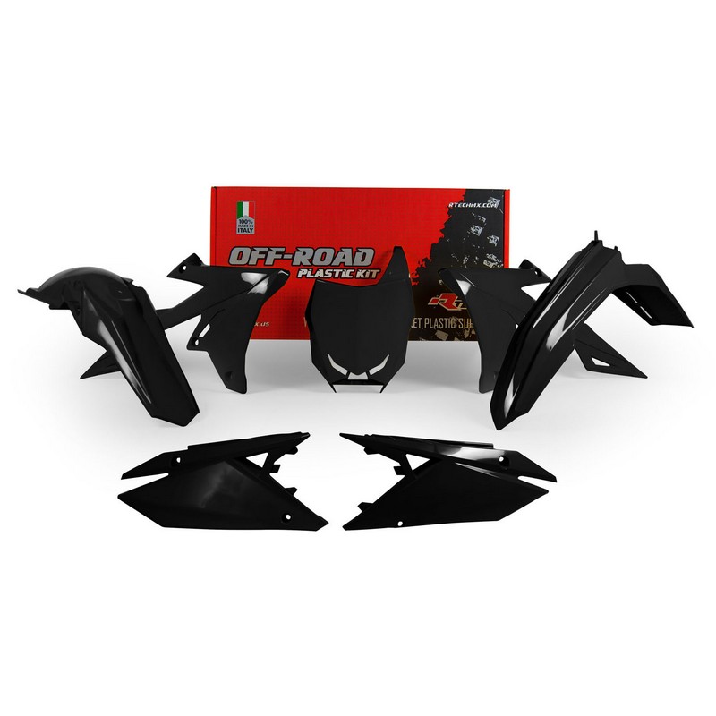 PLASTICS KIT RTECH  RMZ450 18-21  RMZ250 19-21 BLACK - Image 1