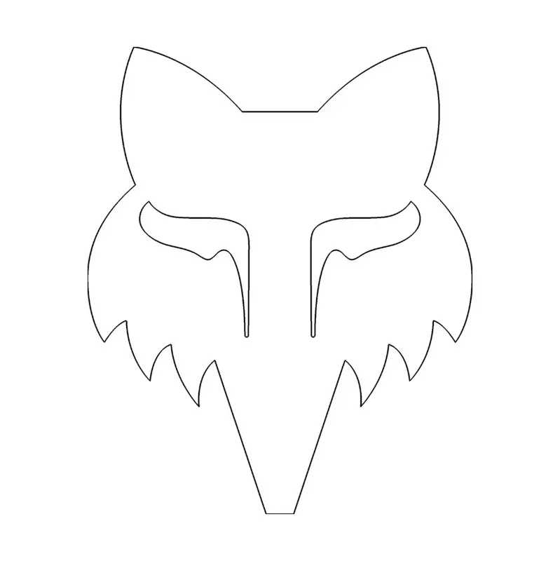 Fox Head - Die Cut Vinyl Sticker
