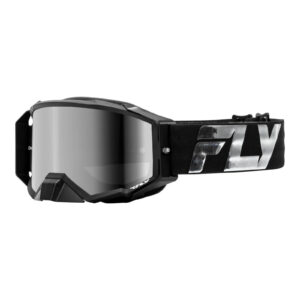 FLY Racing Zone Elite Motocross Goggle Black / Silver with Silver Mirror / Smoke Le - Image 1