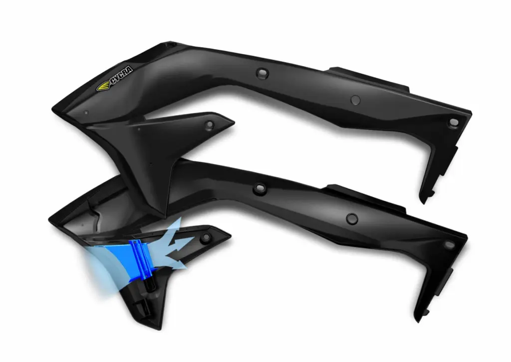 PF RAD SHROUD 16- KX450F BLK