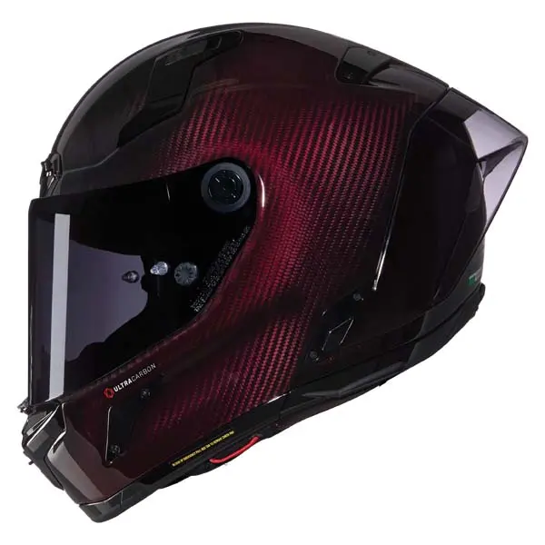 HELMET X804RS ULTRA CARBON LIQUIDO MAROON X-SMALL