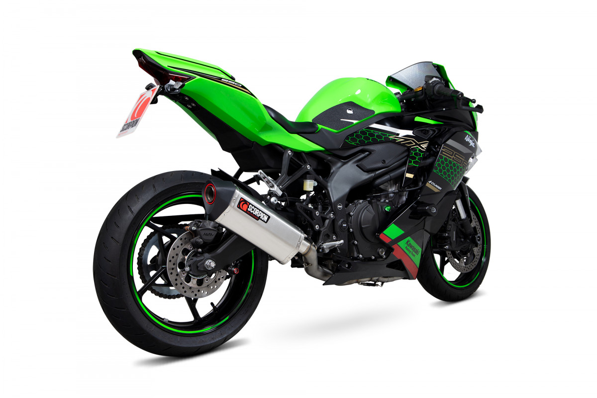 Ninja ZX-25R Serket Parallel Full System Brushed Stainless Steel 2020-2022 - Image 1