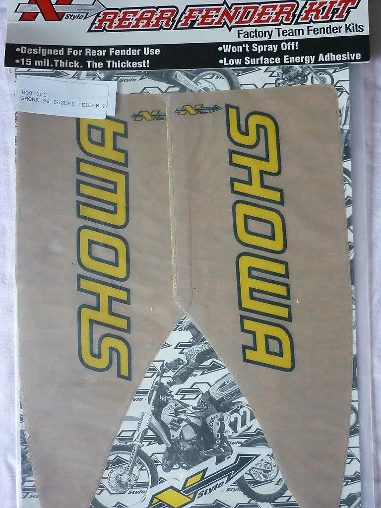 Decal Fork Showa Clear Yellow