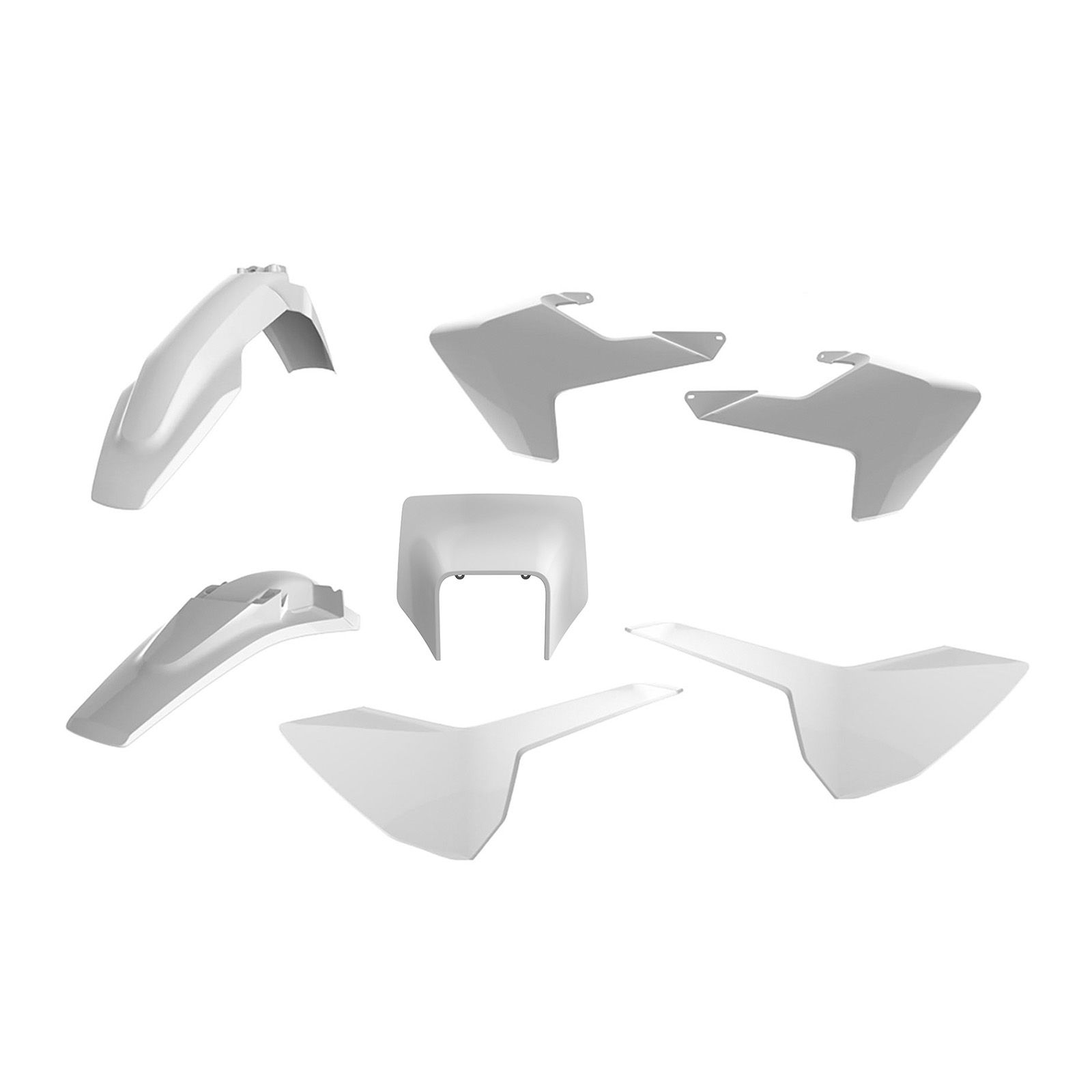 POLISPORT ENDURO KIT W/ MASK HUSQ TE/FE 17-19 WHITE - Image 1