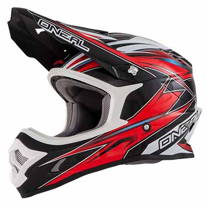 Motocross Helmet 2016 3 Series Hurricane Black/Red - Image 1