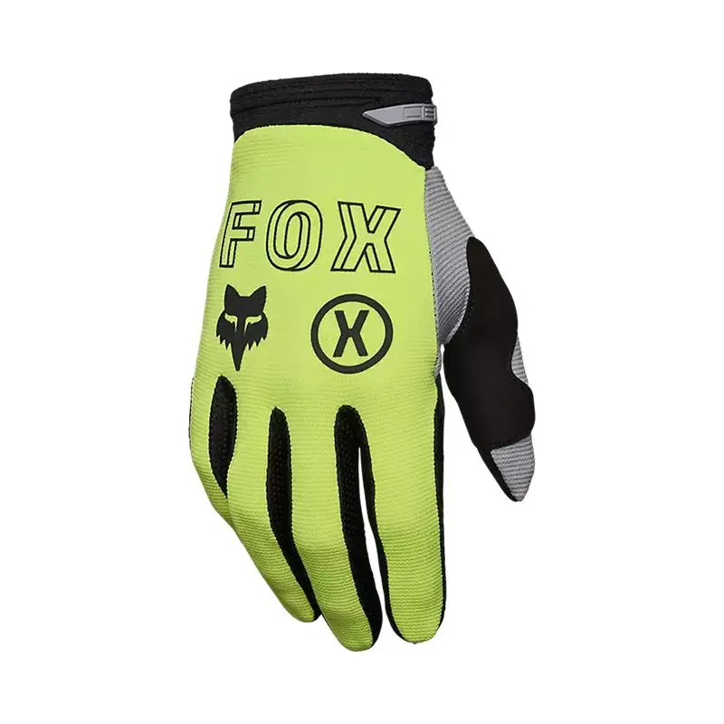 Fox 180 Flow Motocross Gloves Fluorescent Yellow