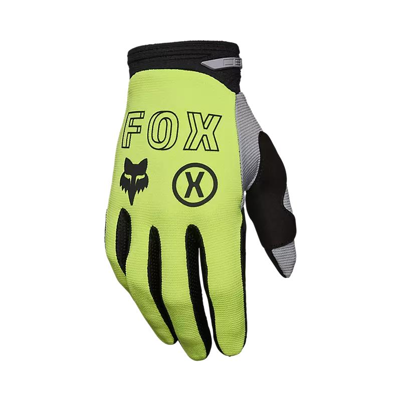 Fox 180 Flow Motocross Gloves Fluorescent Yellow - Image 1