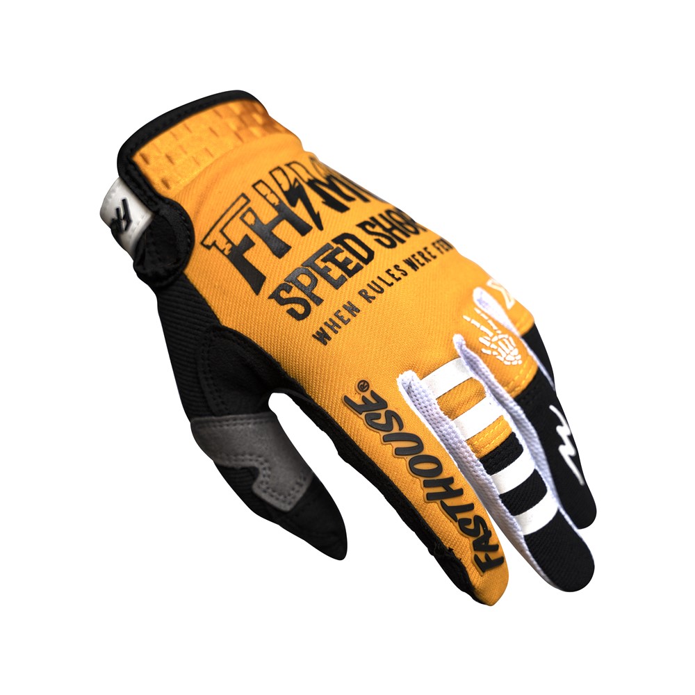 Fasthouse Youth Speed Style Brute Motocross Glove Amber - Image 3