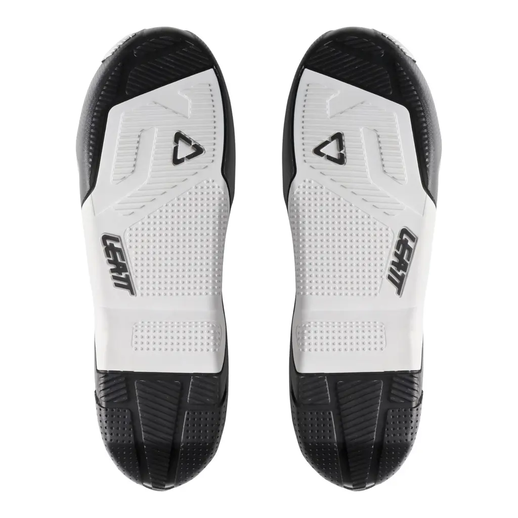 LEATT BOOT OUTER SOLE 4.5/5.5 US12/13 PAIR WHT/BLK