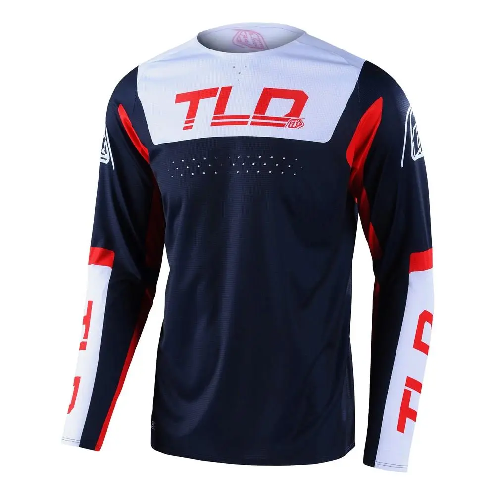 Troy Lee Designs SE Pro Fractura Motocross Jersey Navy / Red