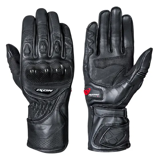 Ixon RS CIRCUIT-R Sport Leather Road Gloves Black