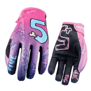 FIVE MCF4 Slice Motocross Gloves Kid Neon Purple - Image 1