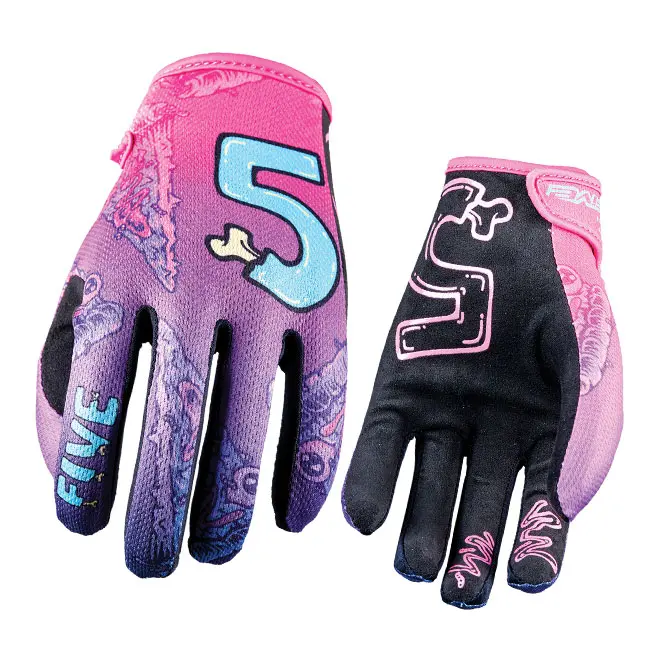 FIVE MCF4 Slice Motocross Gloves Kid Neon Purple
