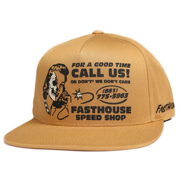 Fasthouse Call Us Hat Tan - Image 1