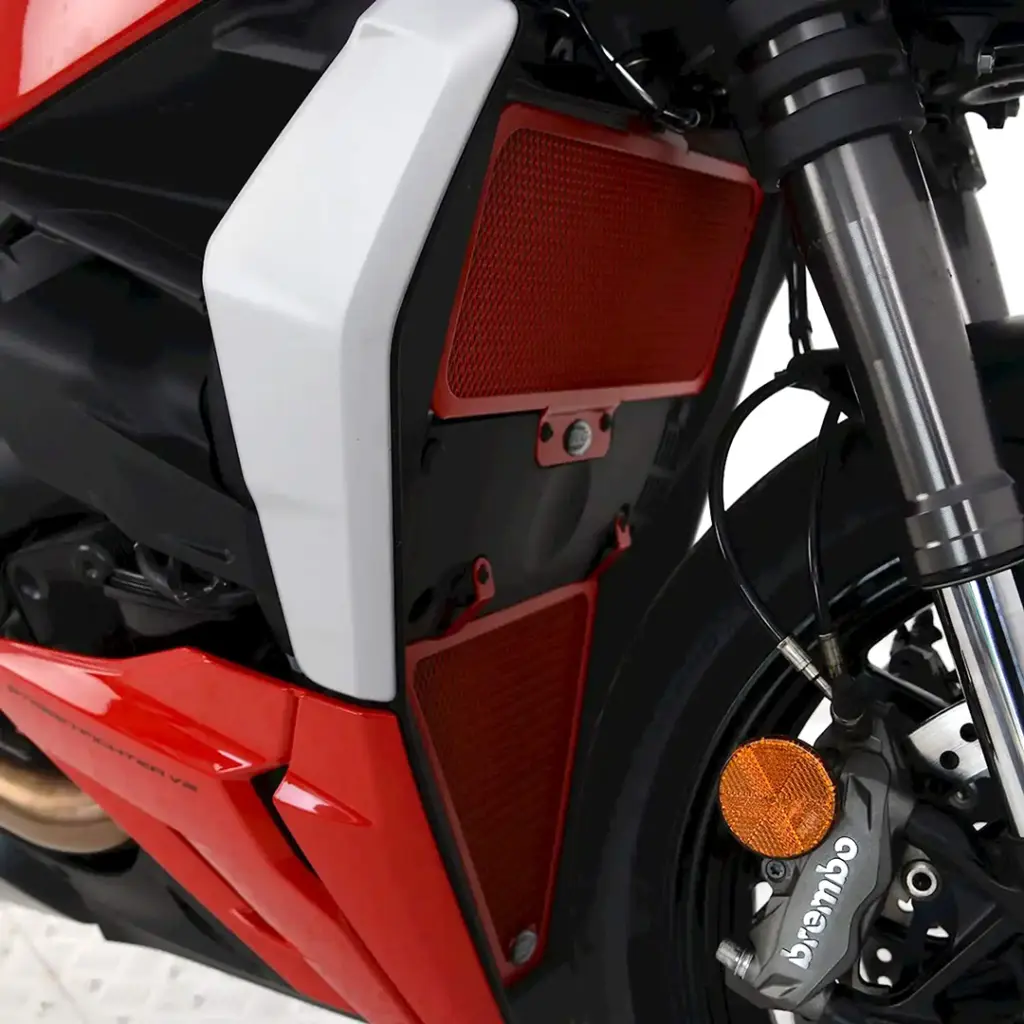 Radiator Guard 2 piece Ducati S/fighter V2 2022 Red R&G