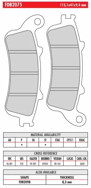 FERODO BRAKE BPADS